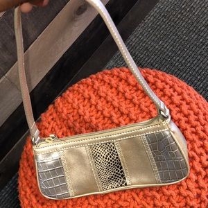 Gold Nine West mini bag